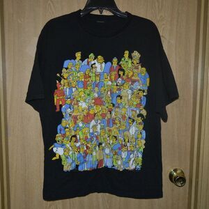 The Simpsons 2007 Springfield Characters Graphic Tee T-shirt